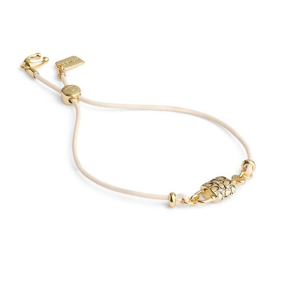 Coach COACH
Faux Stone Signature Padlock Leather Slider
Bracelet